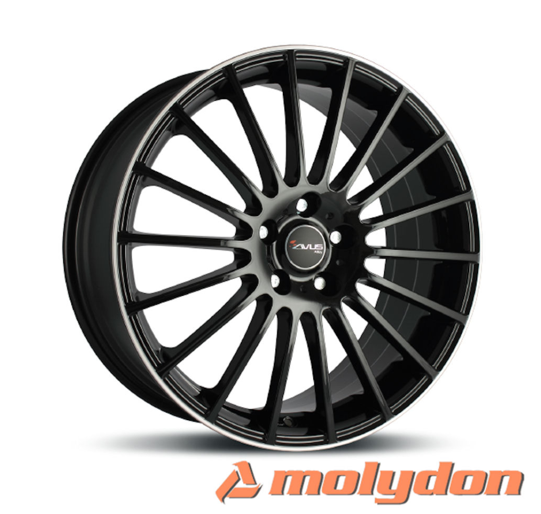 AC-M03 6,5x 16 +40 4x108 AVUS 63,4 BLACK POLISHED LIP